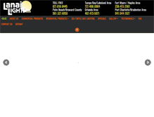 Tablet Screenshot of lanailights.com